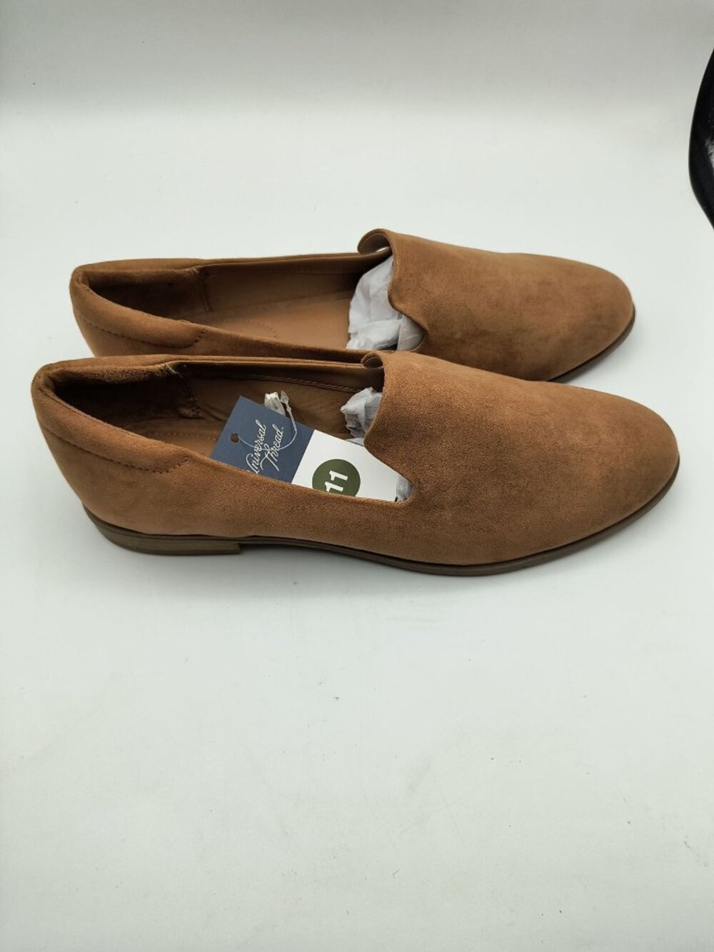 Universal Thread Cognac Adeline Suede Slip-On Loafers Size 11 Women’s Casual - Picture 2 of 7